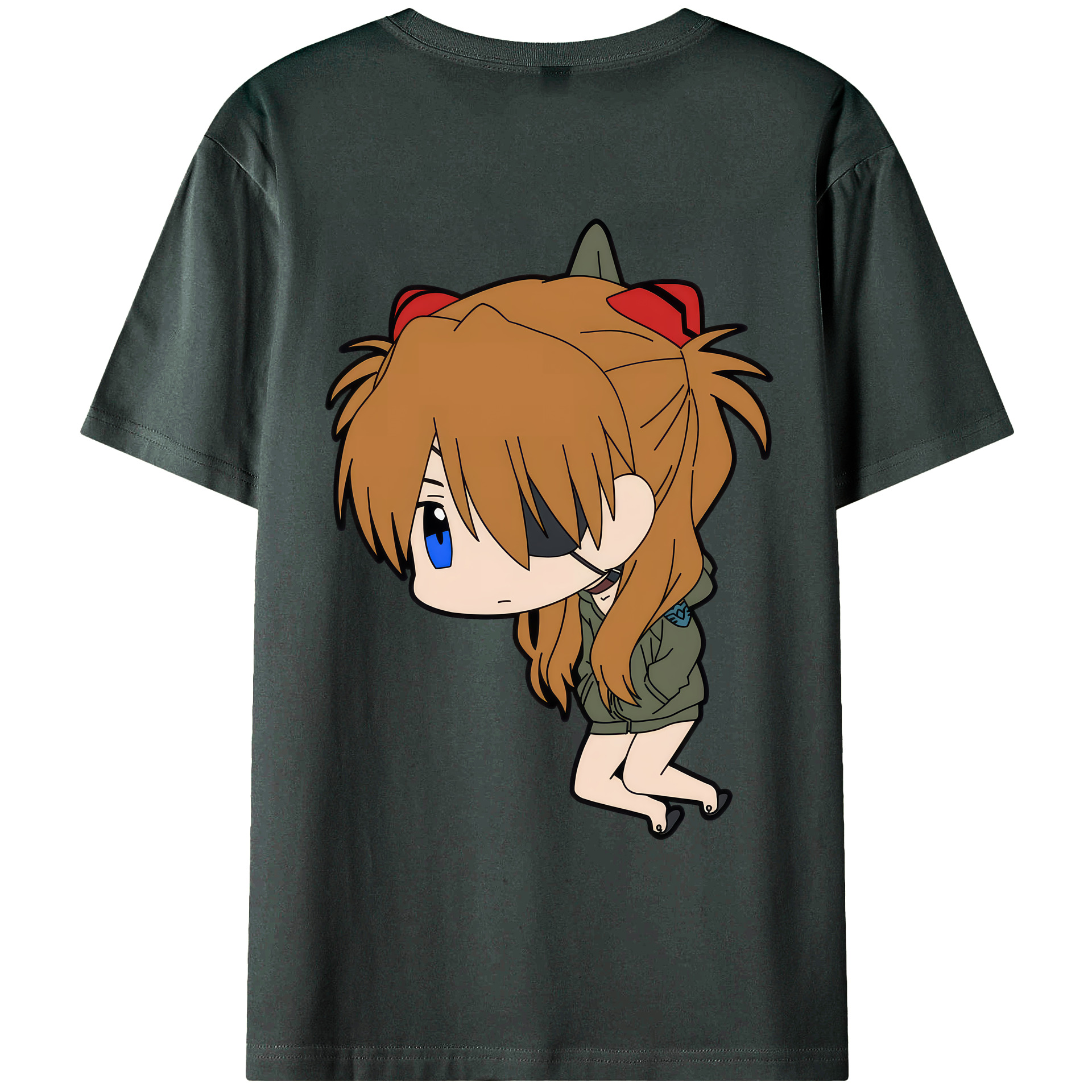 （画像用） EVA 新世紀エヴァンゲリオン 綿100％ メンズ半袖Tシャツ（バックプリント） 通気性